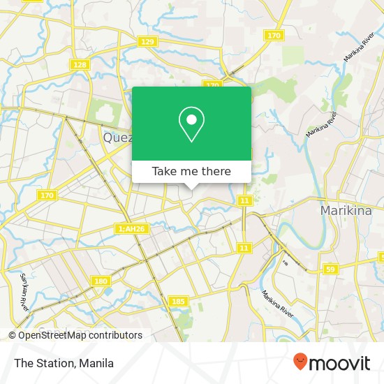 The Station, Maginhawa Sikatuna Village, Quezon City map