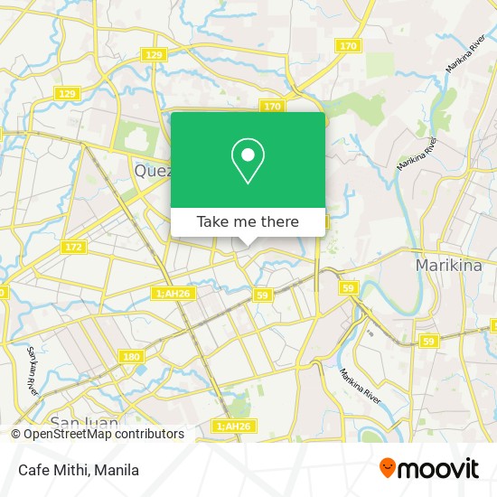 Cafe Mithi map