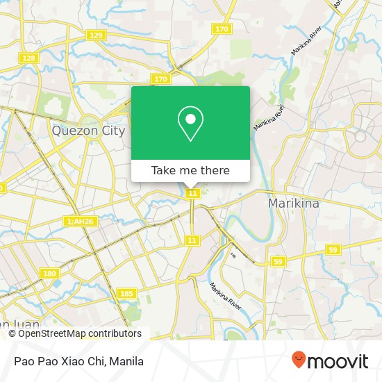 Pao Pao Xiao Chi, R. Alvero Loyola Heights, Quezon City map