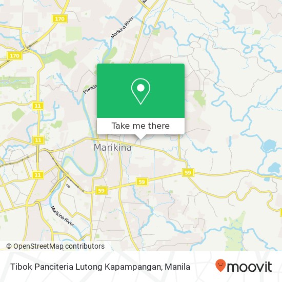 Tibok Panciteria Lutong Kapampangan, San Isidro Ave San Isidro, Cainta map