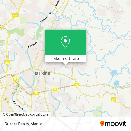 Russet Realty map