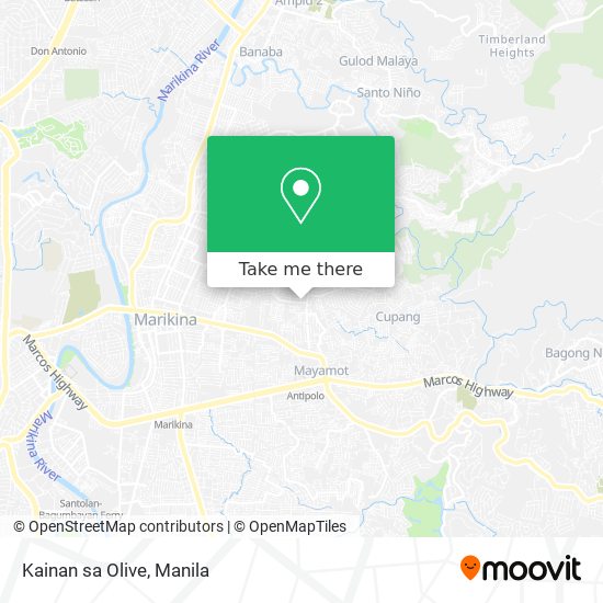 Kainan sa Olive map