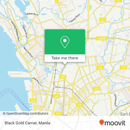Black Gold Carrier, Rizal Avenue Ext Barangay 120, Caloocan City map