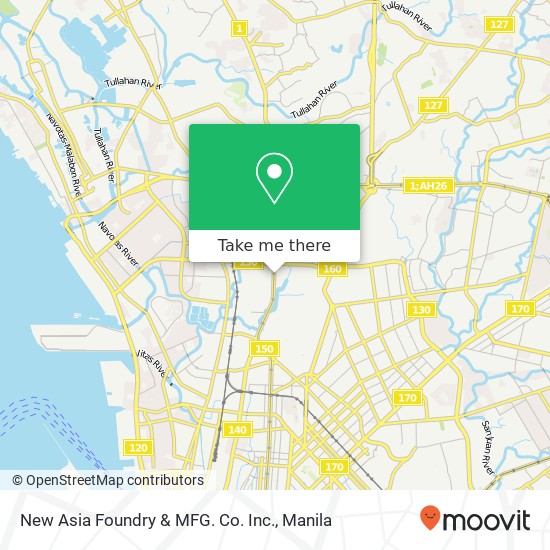 New Asia Foundry & MFG. Co. Inc., 272 Rizal Avenue Ext Barangay 119, Caloocan City map