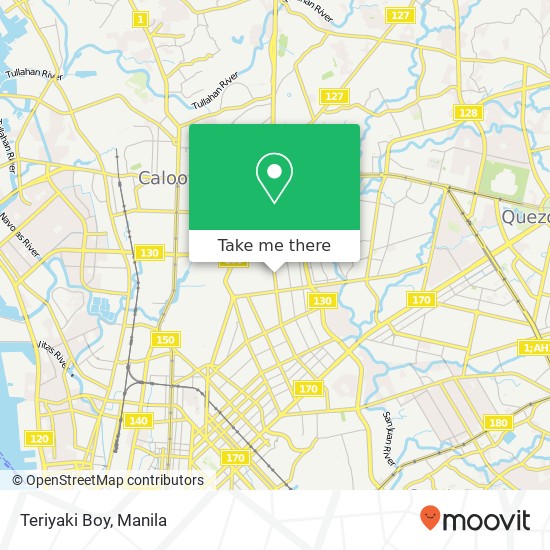 Teriyaki Boy, Banawe Manresa, Quezon City map