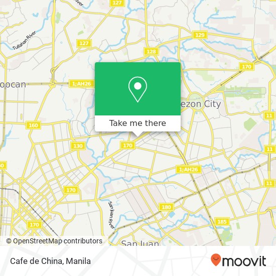 Cafe de China, 1403 Quezon Ave West Triangle, Quezon City map