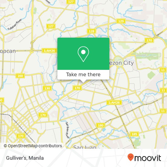 Gulliver's, Quezon Ave West Triangle, Quezon City map