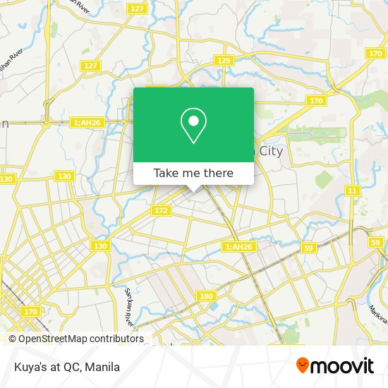 Kuya's at QC map