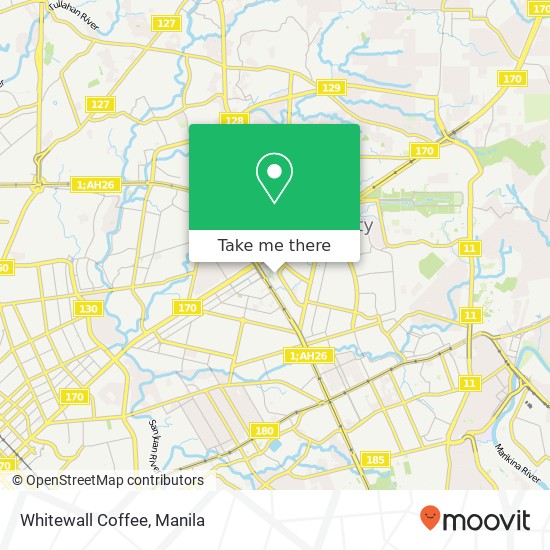 Whitewall Coffee, Pinyahan, Quezon City map
