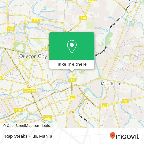 Rap Steaks Plus, 29 F de la Rosa St Loyola Heights, Quezon City map