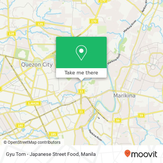 Gyu Tom - Japanese Street Food, Katipunan Ave Loyola Heights, Quezon City map