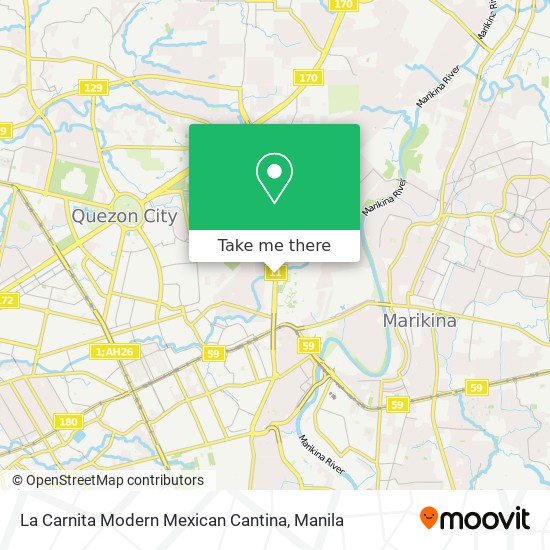 La Carnita Modern Mexican Cantina map