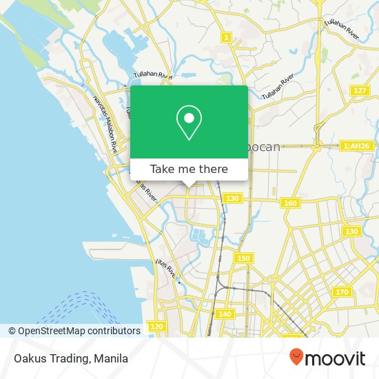 Oakus Trading, Tahong Aly Barangay 20, Caloocan City map