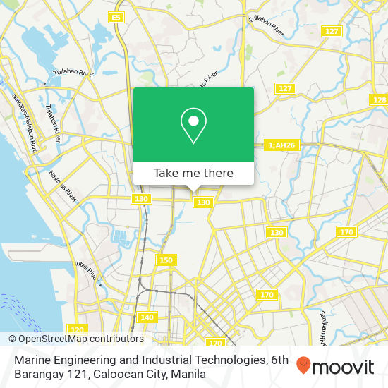 Marine Engineering and Industrial Technologies, 6th Barangay 121, Caloocan City map