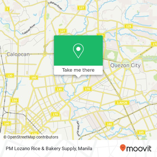 PM Lozano Rice & Bakery Supply, Aragon Paltok, Quezon City map