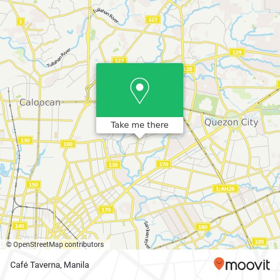 Café Taverna, Baler Del Monte, Quezon City map