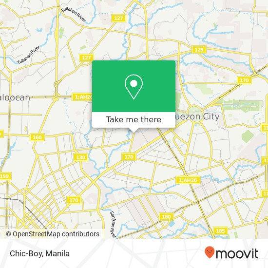 Chic-Boy, West Ave West Triangle, Quezon City map