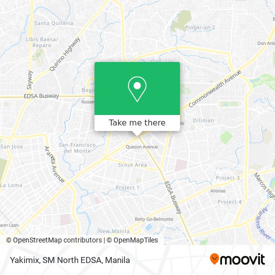 Yakimix, SM North EDSA map