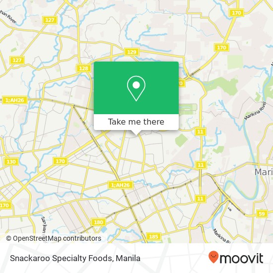 Snackaroo Specialty Foods, Matalino Central, Quezon City map