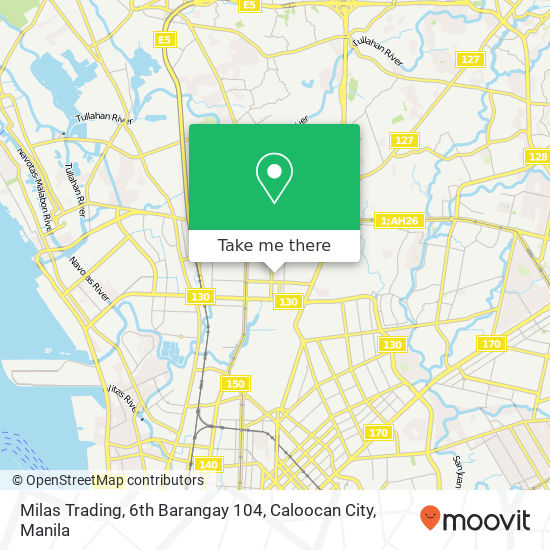 Milas Trading, 6th Barangay 104, Caloocan City map