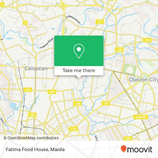Fatima Food House, Kaingin Rd Apolonio Samson, Quezon City map