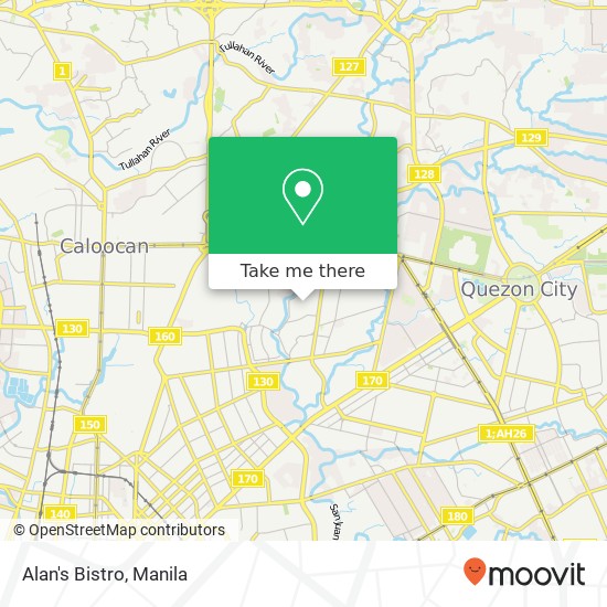 Alan's Bistro, Santiago San Antonio, Quezon City map