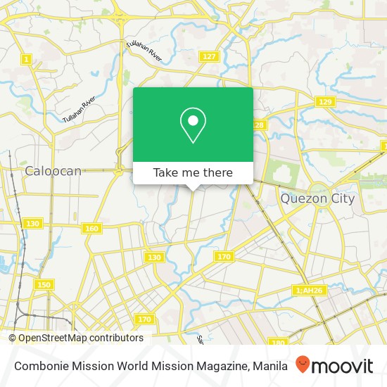 Combonie Mission World Mission Magazine, Roosevelt Ave San Antonio, Quezon City map