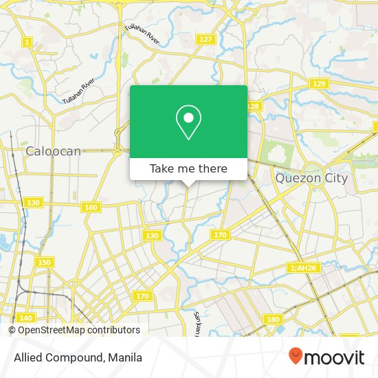 Allied Compound, Roosevelt Ave San Antonio, Quezon City map