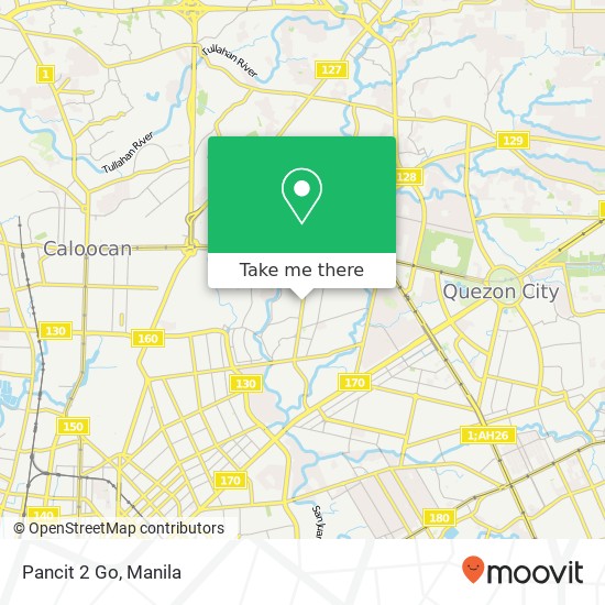 Pancit 2 Go, Roosevelt Ave San Antonio, Quezon City map