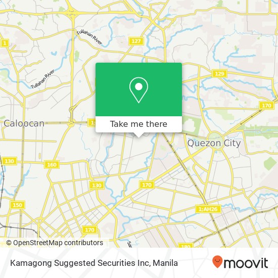 Kamagong Suggested Securities Inc, M. H. del Pilar Bungad, Quezon City map
