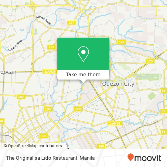 The Original sa Lido Restaurant, West Ave Bungad, Quezon City map