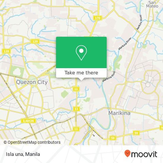 Isla una, Plaza Pansol, Quezon City map