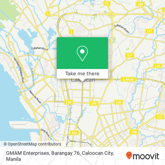 GMAM Enterprises, Barangay 76, Caloocan City map
