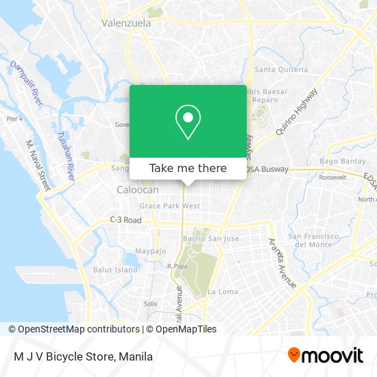 M J V Bicycle Store map