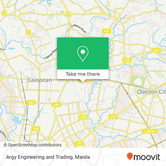 Argy Engineering and Trading, Apolonio Samson, Quezon City map
