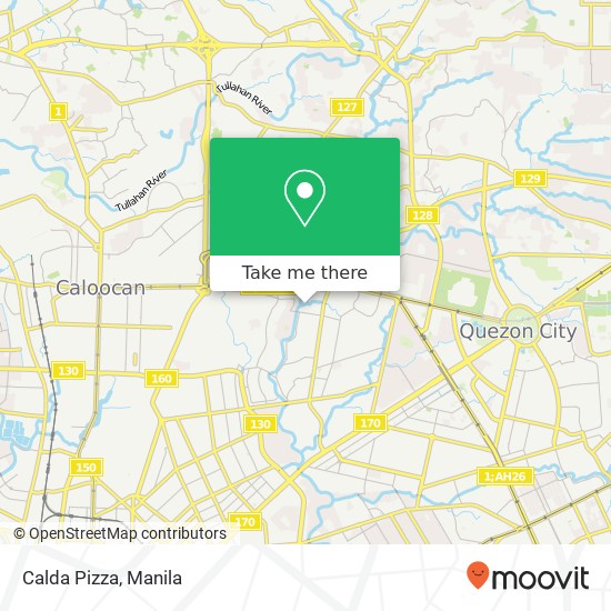 Calda Pizza, Domingo San Antonio, Quezon City map