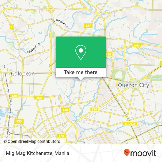 Mig Mag Kitchenette, M. H. del Pilar San Antonio, Quezon City map