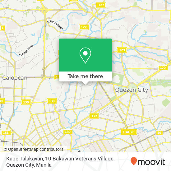 Kape Talakayan, 10 Bakawan Veterans Village, Quezon City map