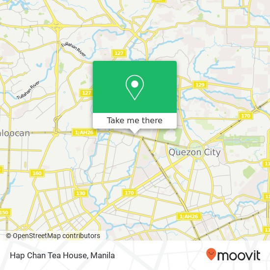 Hap Chan Tea House, EDSA Santo Cristo, Quezon City map