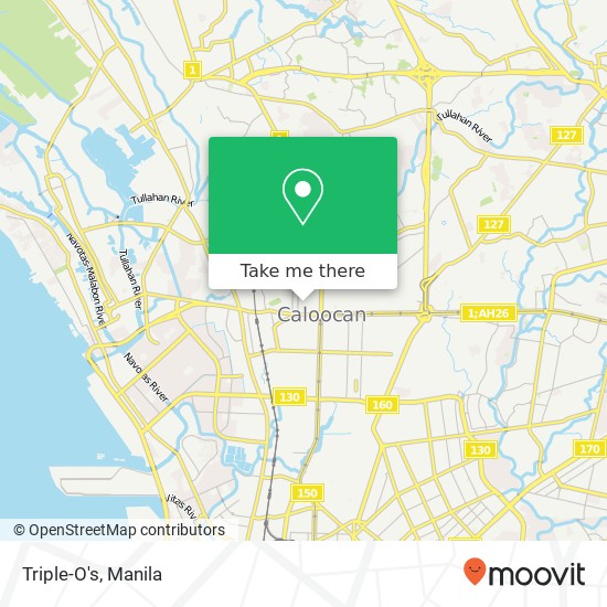Triple-O's, Bonifacio Barangay 79, Caloocan City map