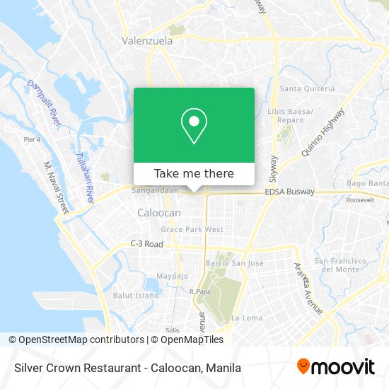 Silver Crown Restaurant - Caloocan map