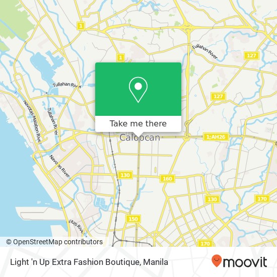 Light 'n Up Extra Fashion Boutique, Barangay 76, Caloocan City map