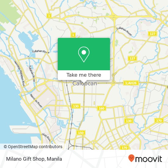 Milano Gift Shop, Barangay 76, Caloocan City map