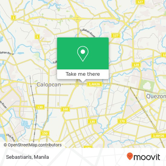 Sebastian's, Unang Sigaw, Quezon City map