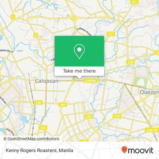 Kenny Rogers Roasters, Unang Sigaw, Quezon City map
