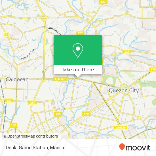 Denki Game Station, EDSA Ramon Magsaysay, Quezon City map