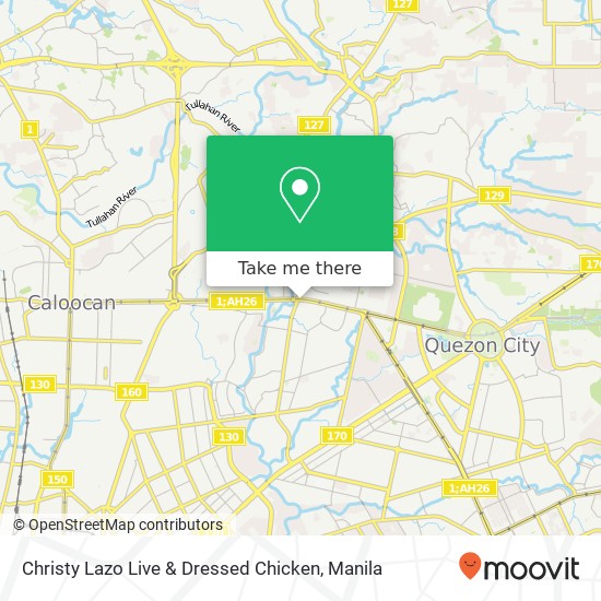 Christy Lazo Live & Dressed Chicken, EDSA Katipunan, Quezon City map