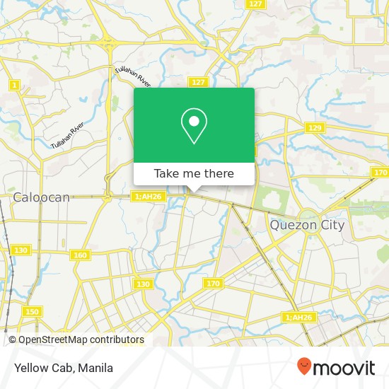 Yellow Cab, EDSA Ramon Magsaysay, Quezon City map