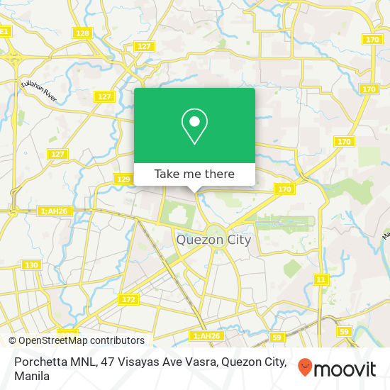 Porchetta MNL, 47 Visayas Ave Vasra, Quezon City map