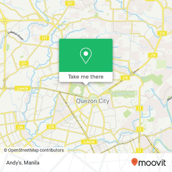 Andy's, Visayas Ave Vasra, Quezon City map